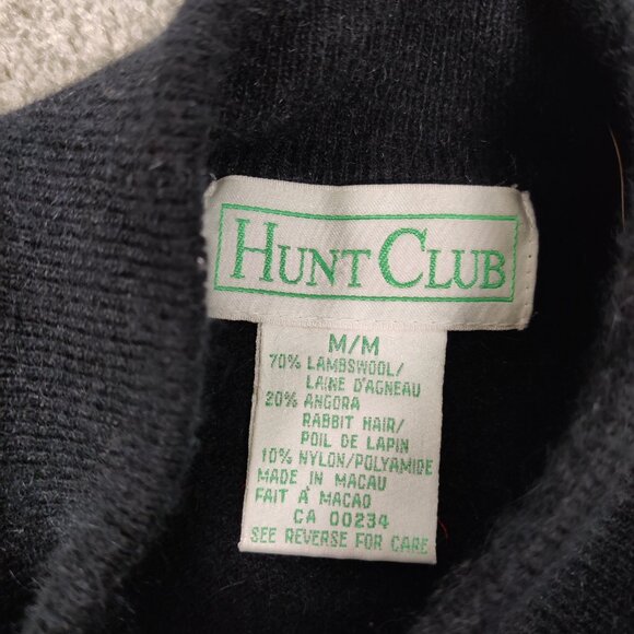 Hunt Club Women's Sweater Size M Gray Wool Henley Neck Casual Outdoor Warm Comfy - Picture 3 of 8